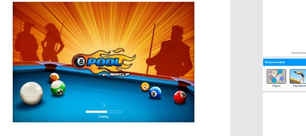 واجهة لعبة Ball Pool 8